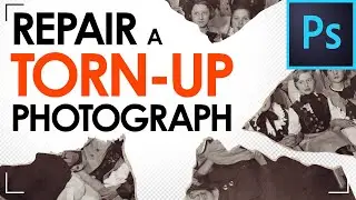 Fixing a torn up Photograph with Photoshop - Image Retouching Masterclass