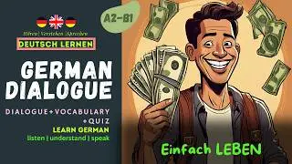 Deutsch Lernen Geschichte & Vokabeln LEBEN OHNE LUXUS deutsch Hören & Sprechen DIALOG IM ALLTAG