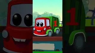 Five Little Garbage Trucks #shorts #viral #trending #cartoon #toddlersongs