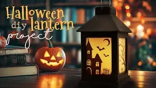 🎃 Halloween Lantern Shadowbox ★ Free Autumn Halloween Craft ★ 🎃
