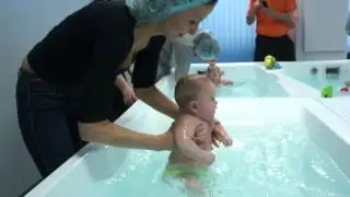 Грудничковое плавание, Глеб 3 месяца