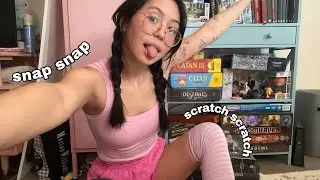 ASMR Body Triggers: Collarbone Tapping, Sock Scratching and Strap Snapping