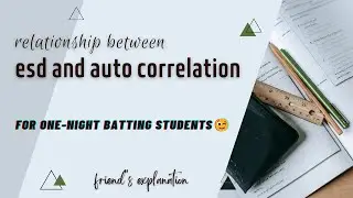 Relation between ESD and auto correlation || Signals and Systems || important question