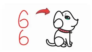 How To Draw a Dog from Numbers 66