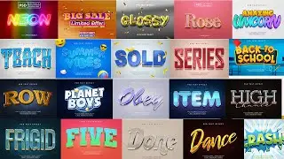 2023 3D Text Effect  Photoshop Tutorial