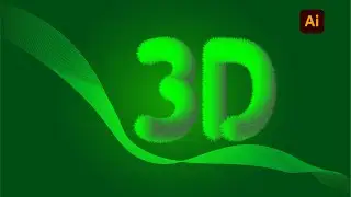 How to Create Realistic 3D Fur or hairy Effect in Adobe Illustrator latest Tutorial