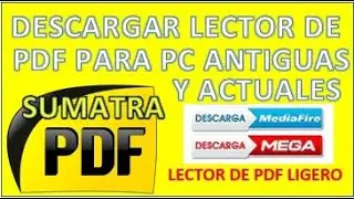 Descargar lector de PDF ligero y ACTIVADO (SUMATRAPDF) 32-64 BITS