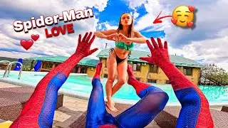 SPIDER-MAN CAN’T ESCAPE THE SEXY GIRL IN LOVE AT THE POOL (PARKOUR POV by 