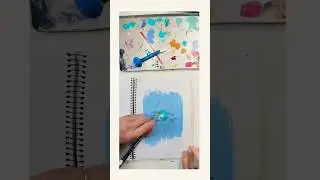 I painted a ball while bouncing. Another experiment on combining animation and the joy of painting.