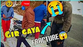 Barf mai hui bike slip ||Leg fracture 😰