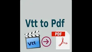 Vtt To Pdf