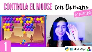 🎮 CONTROL THE MOUSE WITH ONE HAND AND PLAY (Part 1) | Python - MediaPipe Hands - OpenCV