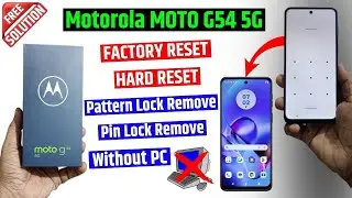 Motorola Moto G54 5g Factory Reset & Removing Password Lock/ Fingerprint Lock (without pc)