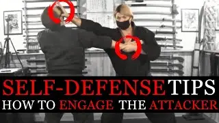 HOW TO ENGAGE THE ATTACKER IN A FIGHT 🥋 Self Defense Training - Ninpo, Budo, Taijutsu, Karate