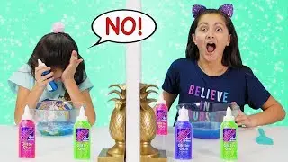 REAL vs Fake Twin Telepathy Slime DUMP IT Challenge!!!!