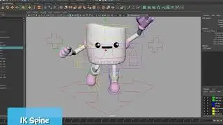 rig 3D character model in Maya