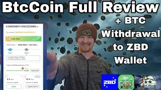BtcCoin Full Review + BTC Withdrawal to ZBD Wallet