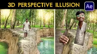 Create 3D Perspective Illusion in After Effects | VFX Editing by Samastipur ka Ladka