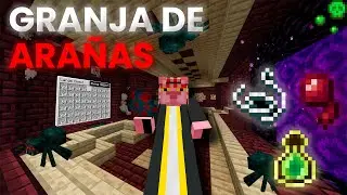 Cómo Hacer una Granja de Arañas Venenosas MÁS EFICIENTE ⚙️ | Minecraft #2