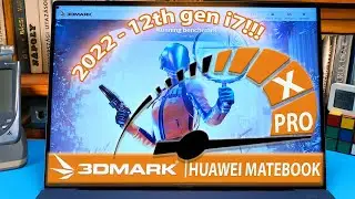 Huawei MateBook X Pro (2022 - 12th gen i7!!!) Benchmark Test
