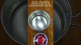 Yes, Two 100g Fuel Cans Do Fit in Stanley Adventure Cook Set #shorts