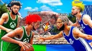 I PLAYED DOUBLE H AND NADEXE IN THE FIRST EVER NBA 2K24 PS5 VS XBOX CONSOLE WARS! (INTENSE)