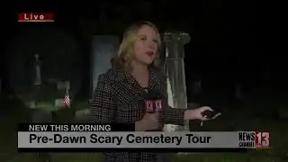 Ghost In Cemetery On The News!