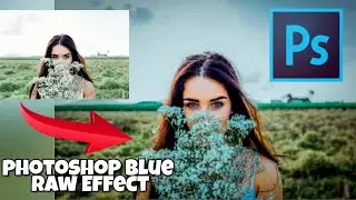 Smooth blue effect camera raw present photoshop