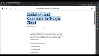 Containers and Kubernetes in Google Cloud Quiz Answer| Getting Started with Google Kubernetes Engine