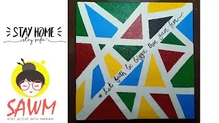 Abstract Painting for beginners | Stay active with Mariam