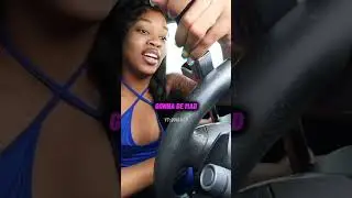 I LOCKED UP HIS STEERING WHEEL PRANK😭 #quiandken #shorts #funny