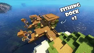 minecraft | how to build simple fishing dock (#2)