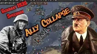 Allies Collapse; Europe Cleared Early 1938! Ironman Germany Speedrun HOI4