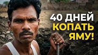 40 days he dug this hole! Everyone thought he was crazy ...