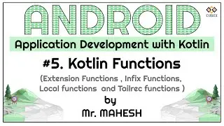 Kotlin Functions | Function Extension | Infix Function | Local Function and Tailrec function