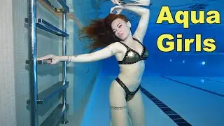 Underwater Girl Swimming Pool