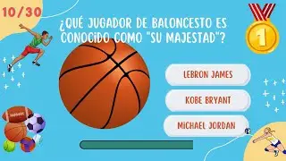 ¿Cuánto Sabes de Deportes? 🏆📚 30 preguntas