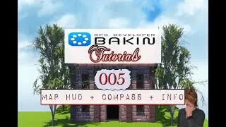 RPG Developer Bakin Tutorial #T005 - Map HUD + Compass + Info