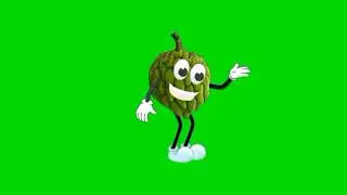 Talking custard apple green screen effect
