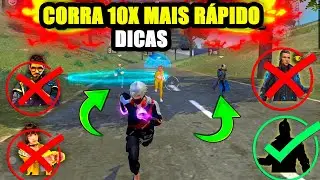 TOP 5 DICAS E TRUQUES INCRÍVEIS PARA O FREE FIRE | CORRA 10X MAIS RÁPIDO DO QUE ALOK, CHRONO E KEL 😱