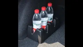 Крепление для пластиковых бутылок в авто своими руками .