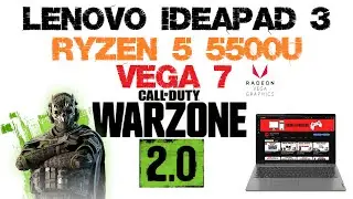 Lenovo Ideapad 3 Ryzen 5 5500U Teste em Jogos - Call of Duty WARZONE 2.0