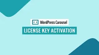 WP Carousel Pro - License Key Activation