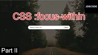 Transparent Background When Focusing on Input Field Part II | HTML and CSS || JDBCODE