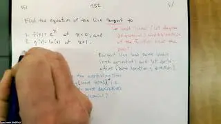 252.151.1 Tangent Line, Taylor Polynomial, Taylor Series 1