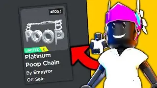 I GOT ONE OF THE *RAREST* ROBLOX LIMITED U ITEMS!? 🤯 (Roblox Platinum Poop Chain)