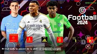 🆕 eFOOTBALL PES 2025 PPSSPP ANDROID OFFLINE UPDATE KITS 2025 & FULL TRANSFERS REAL FACES GRAPHICS HD