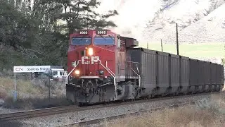 Skeena Pacific #2257 CPKC Coal Loads West, Mile 74.8 Ashcroft Sub, Spences Bridge,  BC 2024-10-09