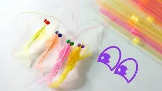 Making Shrimp with straw - Easy fun craft for kids