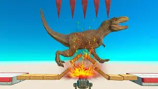 GIANT TURBINE Throws Units On Spikes ► Animal Revolt Battle Simulator